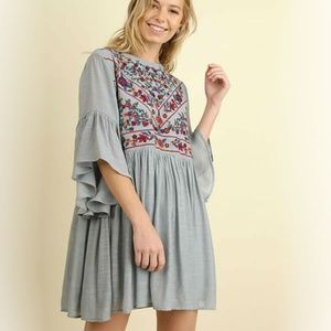 Boho Hippie Peasant Dress Sz S WOMAN'S